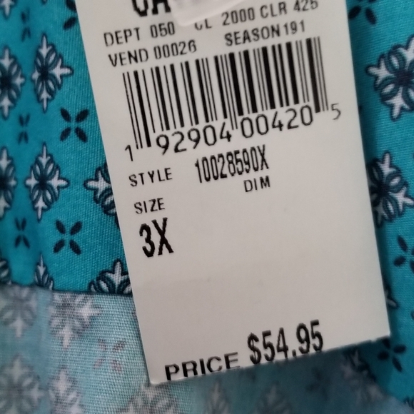 Ariat stretch shirt sz 3x NWT - Picture 12 of 13